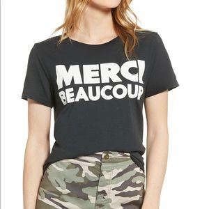 NWT! Tshirt French for thank you so much!